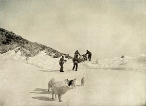 Western Party indulása Cape Roydsból, 1908, 1909. alkotó: Unbekannt