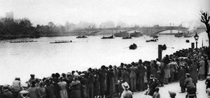 Az Oxford és Cambridge Boat Race rajtja, London, 1926-1927 alkotó: Unbekannt
