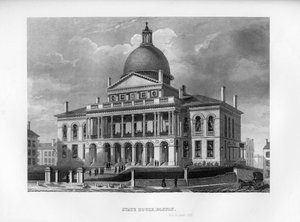State House, Boston, Massachusetts, 1855 alkotó: Unbekannt