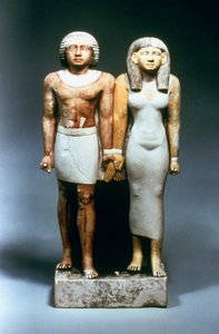 Egyiptomi házaspár, V. dinasztia szobra alkotó: Unbekannt