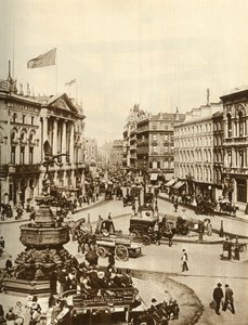 Eros szobra a Piccadilly Circusban, London, 1910, 1935. alkotó: Unbekannt