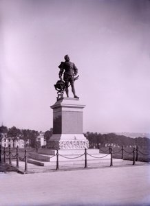 Francis Drake szobra Plymouthban, Devonban, a 19. század vége – a 20. század eleje. alkotó: Unbekannt