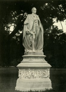Lord Curzon szobra a Grounds of Victoria Memorial Hallban, 1925. alkotó: Unbekannt