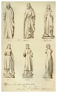 Szobrok korábban a Guildhall külső részén, City of London, 1783 1886 alkotó: Unbekannt
