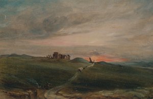 Stonehenge naplementekor, 1836. alkotó: Unbekannt