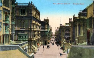 Strada Reale, Valletta Málta, XX. század alkotó: Unbekannt