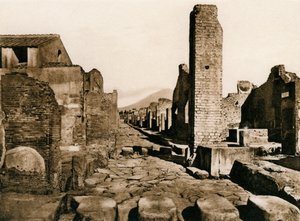 Strada Stabiana, Pompeii, Olaszország, 1900-as évek alkotó: Unbekannt