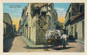 Street Vendor, Havanna, Kuba, 1938 alkotó: Unbekannt