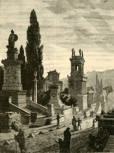 Az athéni sírok utcája, felújítva, 1890. alkotó: Unbekannt