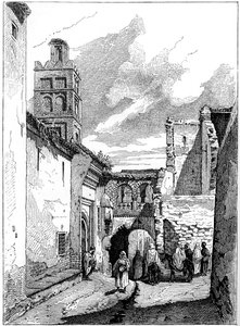 Utcakép Tlemcenben, Algériában, c1890 alkotó: Unbekannt