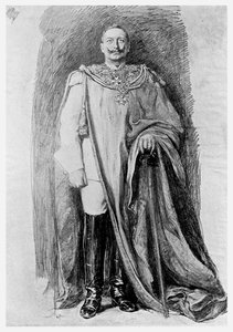 Tanulmány II. Vilmos német császár zománcozott portréjához, 1901 alkotó: Unbekannt