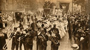 A börtönből szabadult szüfrazsett mártírok, 1908, 1933. alkotó: Unbekannt