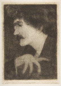 Whistler javaslata az 1870-es évek portréjához. alkotó: Unbekannt