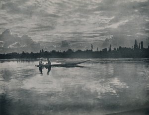 Naplemente a Dal-tónál, Kasmír, 1936. alkotó: Unbekannt