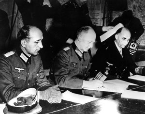 A náci Németország feladása, Reims, Franciaország, 1945. május 7 alkotó: Unbekannt