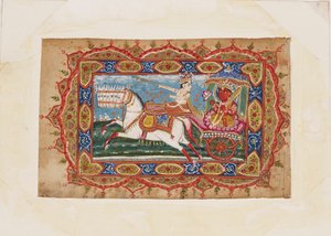 Surya, a Napisten, hét lóval vontatta szekéren, 19. század eleje alkotó: Unbekannt