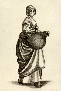Svéd nő fapapucsban, 1640, 1937. alkotó: Unbekannt