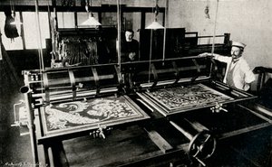 Szczepaniks elektromos kártyavágó gép, c1903 alkotó: Unbekannt