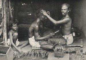 Tamulischer Barbier, 1926 alkotó: Unbekannt