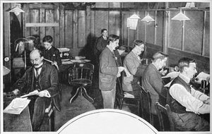 A Daily Express újság kazettás és távírószobája, London, 1900 1903 alkotó: Unbekannt