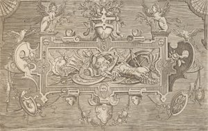 Különféle és szeszélyes találmányok plakettek és egyéb dísztárgyak Kartuszok és egyéb dísztárgyak o ..., 1773. alkotó: Unbekannt