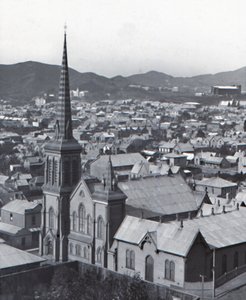 Te Aro, a Wellington állambeli Terrace-ből, 19. század vége – 20. század elején. alkotó: Unbekannt
