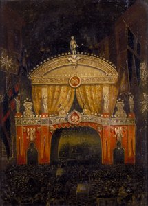 "A walesi herceg házassága alkalmából kivilágított Temple Bar, 1863. március 11." alkotó: Unbekannt