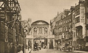 Temple Bar: A város határa a strandon 1878-ban, 1935 körül. alkotó: Unbekannt