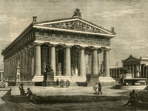 Paestumi templom, felújítva, 1890. alkotó: Unbekannt