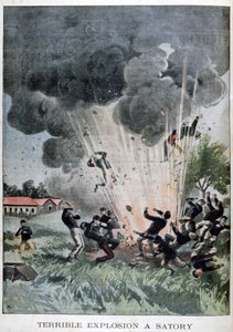 Rettenetes robbanás a franciaországi Satoryban, 1902 alkotó: Unbekannt