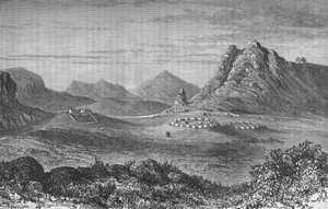 Thaba Bosigo, a Basutos erőssége, 1880 alkotó: Unbekannt
