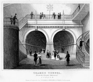 Temze alagút, London, 19. század alkotó: Unbekannt