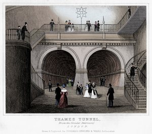 Temze alagút, London, 19. század alkotó: Unbekannt