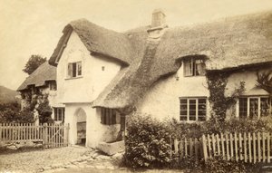 Nádfedeles házikó, Lustleigh, Devon. alkotó: Unbekannt