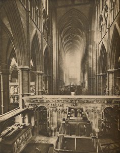 The Abbeys Grand Interior: Nyugatra nézve a gyóntató kápolnából, 1935. alkotó: Unbekannt