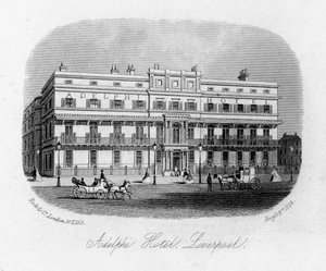 Az Adelphi Hotel, Liverpool, Merseyside, 1864 alkotó: Unbekannt