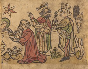 A mágusok imádása c. 14001430. alkotó: Unbekannt