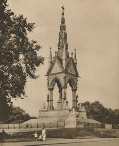 Az Albert Memorial kihívások az éghajlattal és a kritikával, c1935. alkotó: Unbekannt