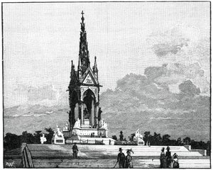 Albert Memorial, Kensington, London, 1900 alkotó: Unbekannt
