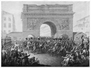 A szövetségesek belépnek Párizsba, 1814. március 31., 1900 alkotó: Unbekannt