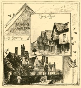 The Almshouses, Audley End és Church Street, Saffron Walden, 1898. alkotó: Unbekannt