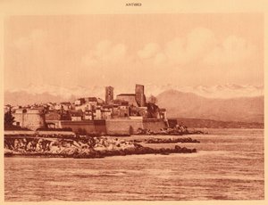 Az Alpok gerince és Antibes, 1930. alkotó: Unbekannt