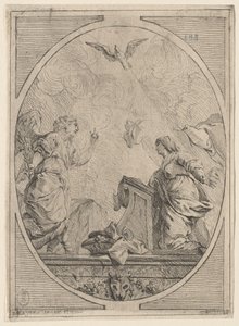 Az Angyali üdvözlet, c. 1730. alkotó: Unbekannt