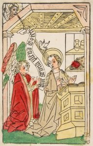 Az Angyali üdvözlet, kb. 1460-70. alkotó: Unbekannt