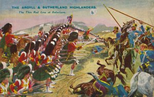 Az Argyll & Sutherland Highlanders. A vékony vörös vonal Balaclavánál, 1854, 1939 alkotó: Unbekannt
