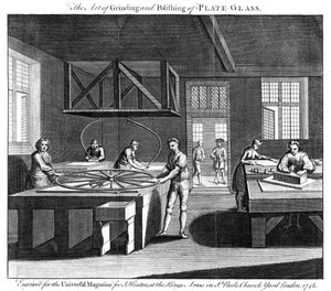 A síküveg csiszolásának és polírozásának művészete, 1748 alkotó: Unbekannt