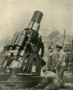 Az osztrák 12 hüvelykes ostromtarobica, 1914-1918, 1920 c. alkotó: Unbekannt