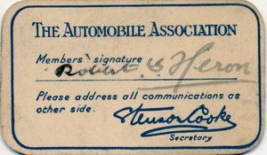 Az Autószövetség: Tagsági kártya, 1936 alkotó: Unbekannt