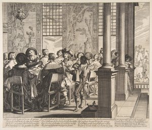 A bankett a tékozló fiú visszatéréséért, kb. 1636. alkotó: Unbekannt