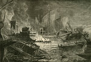 Az actiumi csata, 1890. alkotó: Unbekannt